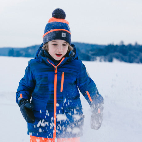 Tuque Colorblock Orange 2-14ans-Deux par Deux-2X3-J10Z35-1J068-CLÉMENT