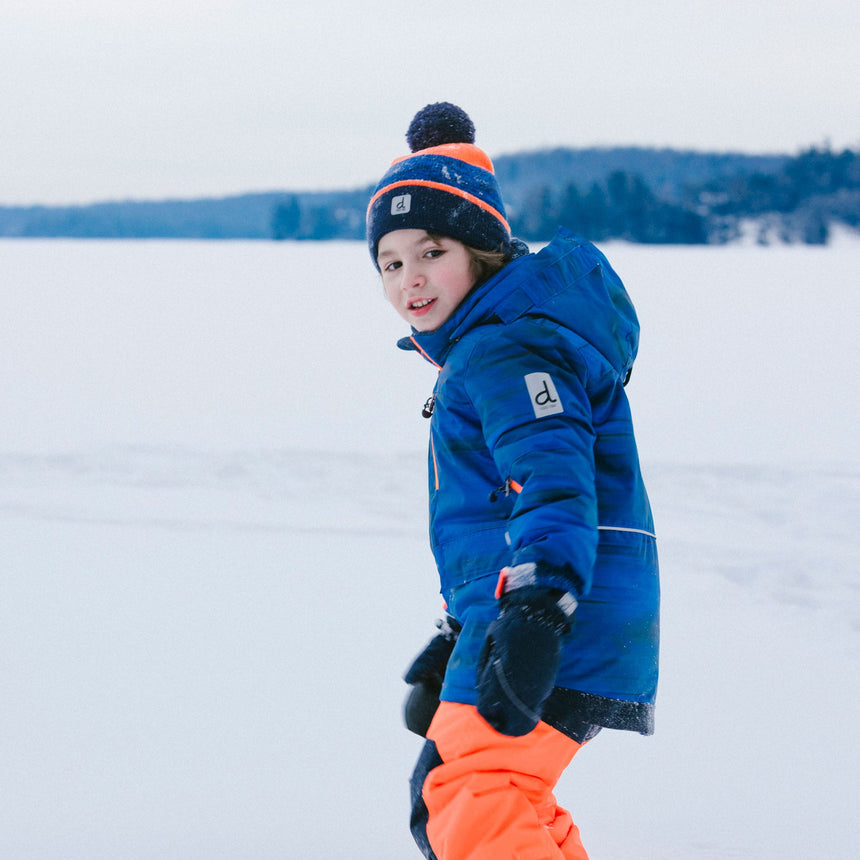 Tuque Colorblock Orange 2-14ans-Deux par Deux-2X3-J10Z35-1J068-CLÉMENT