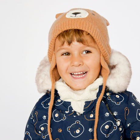 Tuque Tricot Ours Brun 3-36m-Deux par Deux-2X3-J10ZA04-1740-CLÉMENT