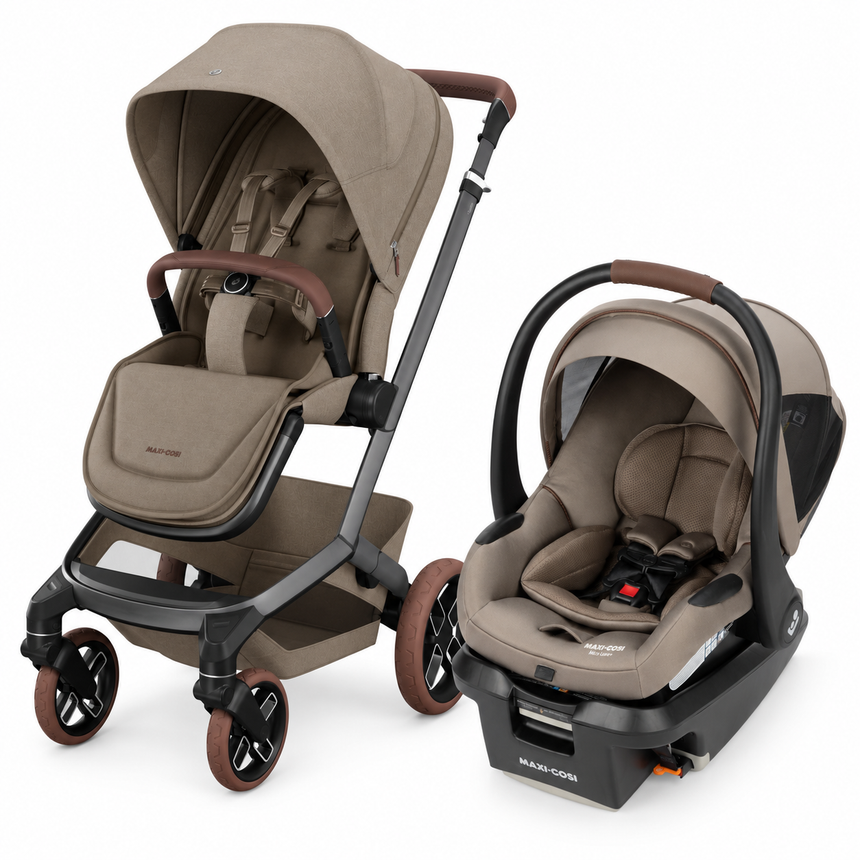 Combo Poussette Fame + siège d'auto Mico Lux - Twillic Truffle