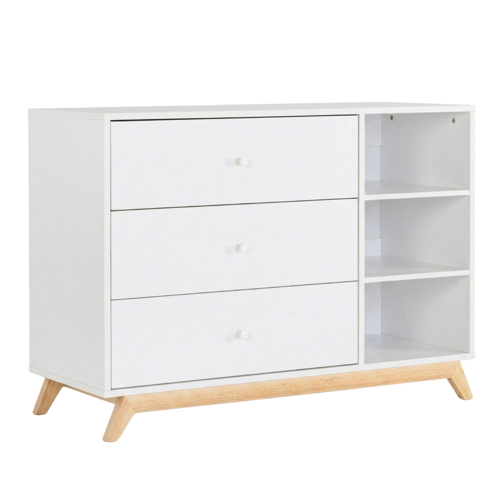Central Park 3-drawer - White / Natural