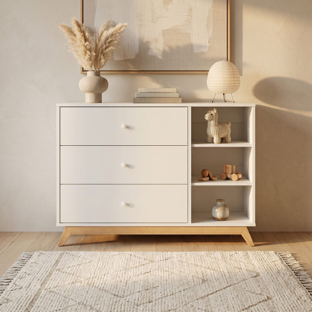 Central Park 3-drawer - White / Natural