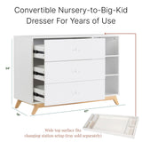 Central Park 3-drawer - White / Natural