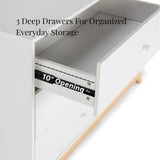 Central Park 3-drawer - White / Natural