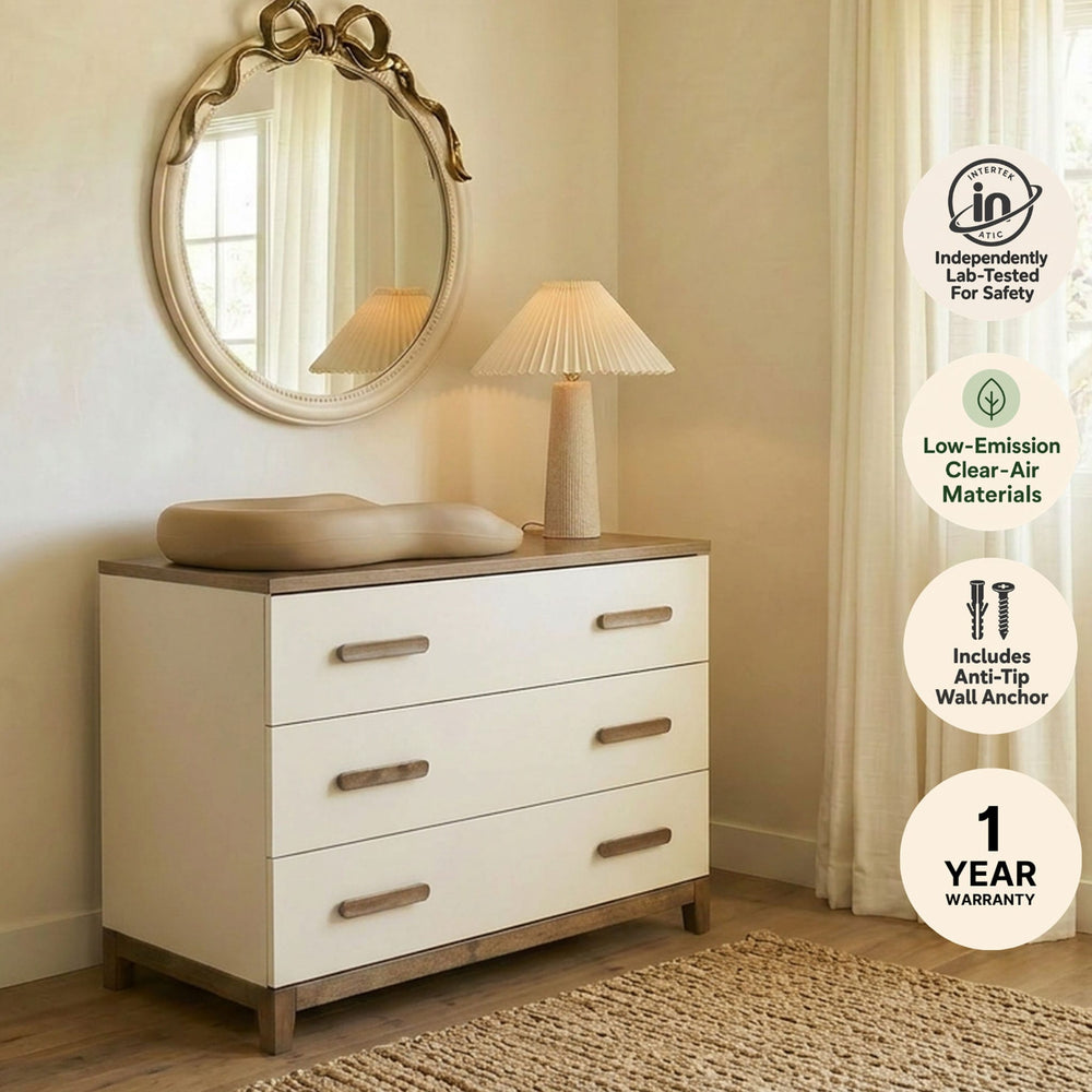 Lala 3 Drawers Dresser Chest - Almont Walnut