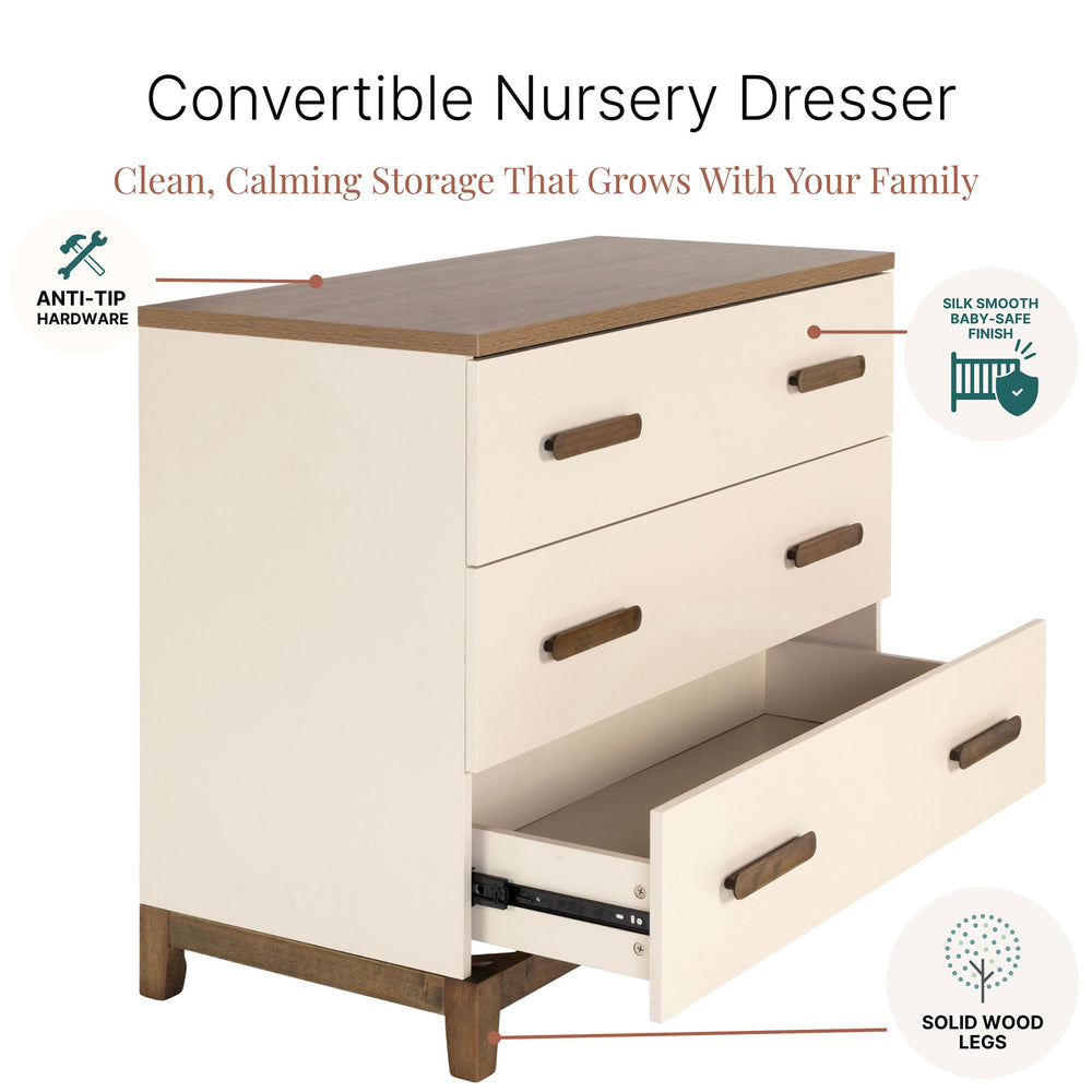 Lala 3 Drawers Dresser Chest - Almont Walnut