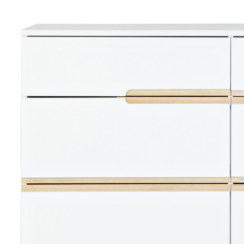 Commode 6 tiroirs Bliss - Blanc / Naturel-Dadada Baby-DDD-46131-CLÉMENT