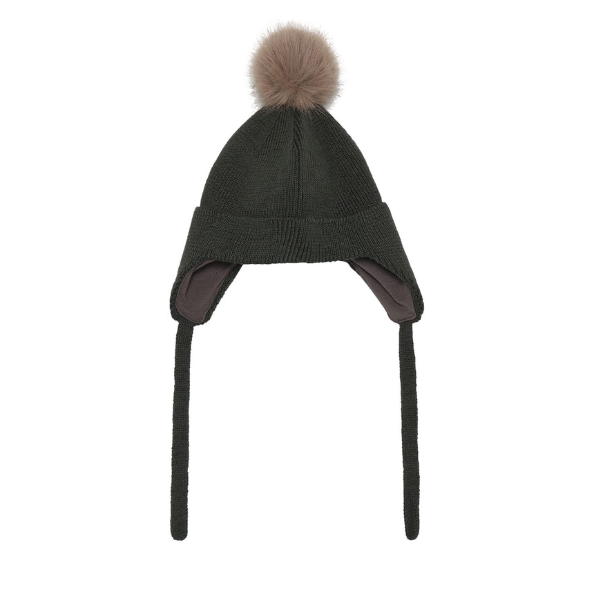 Pompom Knit Beanie 6-24m