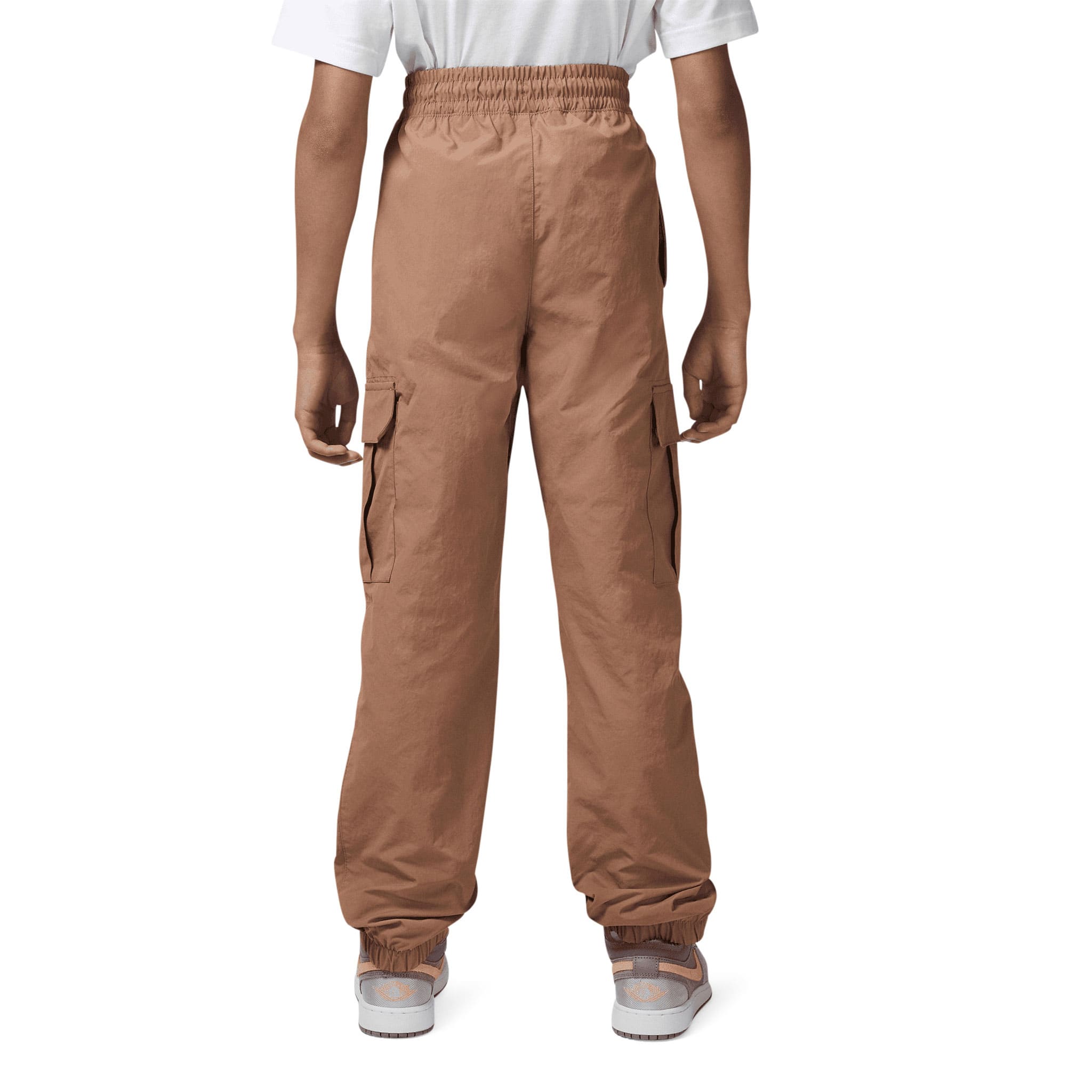 【U LAN】Parry Diagonal Peach Fuzz Cargo Pants Men's loose tapered fit cargo pants in jacquard pattern