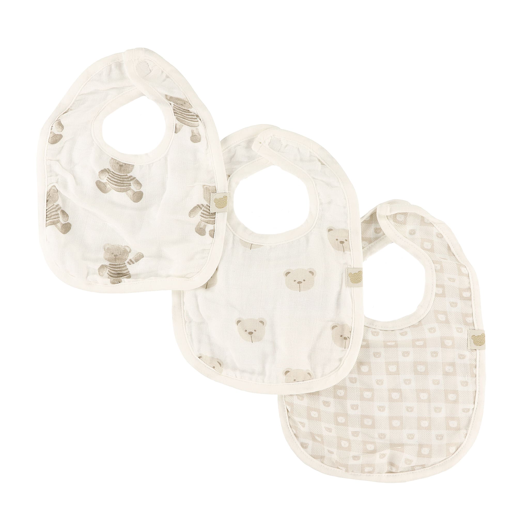 Set De 3 Bavoirs à Manches Longues Pour Bébé 0-3 Ans | Imperméable, Poche Récupératrice, Motifs Doux Pastel - 8