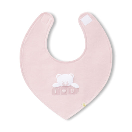 Bavoirs(3) + Peluche Doudou - Ours Rosé-Piccolo Bambino-ABN-PBMS7J99G3PK-CLÉMENT