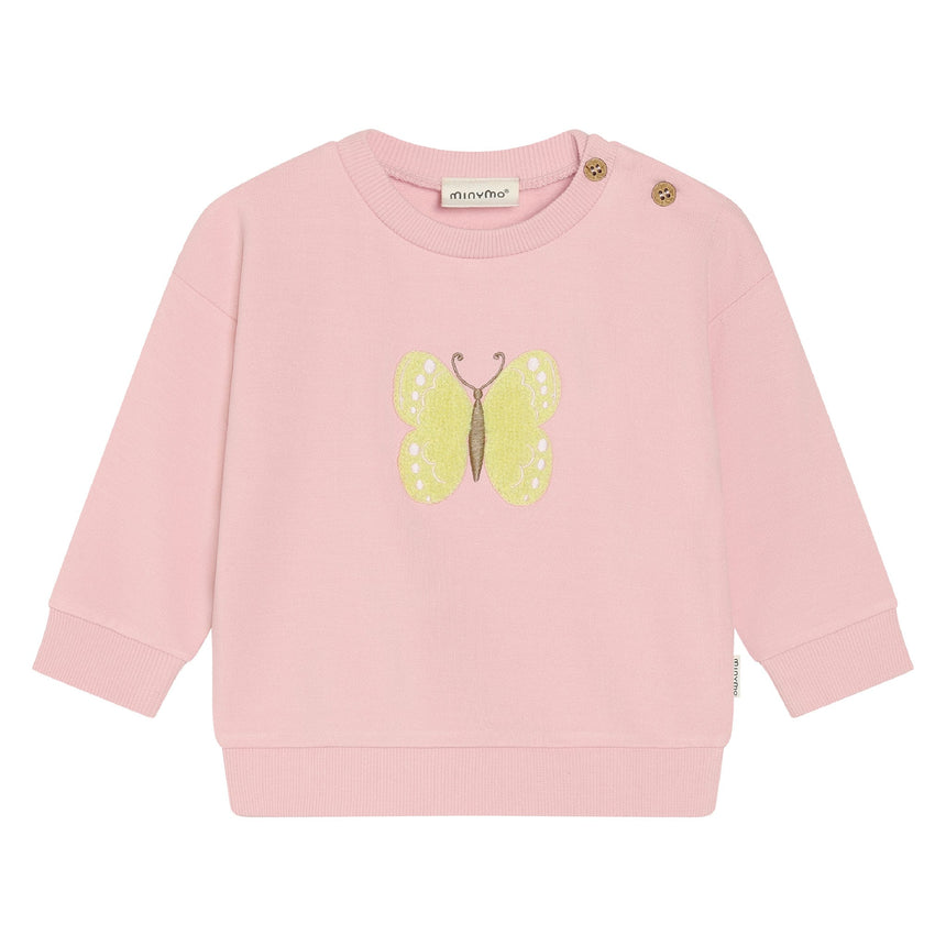 Gilet Ouaté Papillon 3-24m-Minymo-Rose-3 m-AC1-114355-5029-CLÉMENT