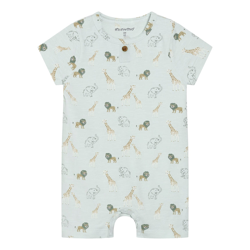 Barboteuse Imprimé Safari 12-24mois-Minymo-Menthe-12 m-AC1-114366-8303-CLÉMENT