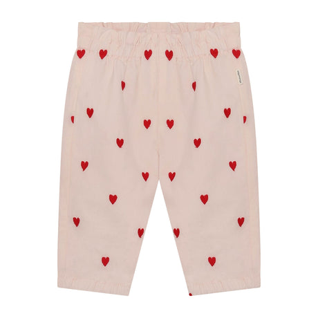 Pantalon Broderie Coeur 3-24mois-Minymo-Rose-3 m-AC1-114386-5003-CLÉMENT
