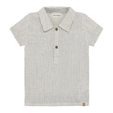 Polo Rayé Gauze 3-24mois-Minymo-Beige-3 m-AC1-114389-3930-CLÉMENT
