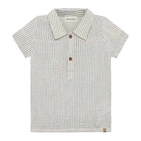 Polo Rayé Gauze 3-24mois-Minymo-Beige-3 m-AC1-114389-3930-CLÉMENT