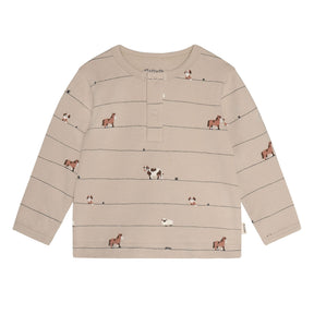 T-shirt Imprimé Animal Ferme 6-24mois-Minymo-Beige-6 m-AC1-114414-1206-CLÉMENT