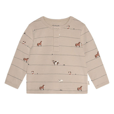 T-shirt Imprimé Animal Ferme 6-24mois-Minymo-Beige-6 m-AC1-114414-1206-CLÉMENT