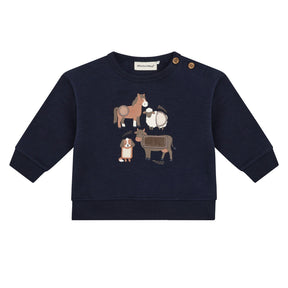 Gilet Ouaté Animal Ferme 6-24mois-Minymo-Marine-6 m-AC1-114417-7997-CLÉMENT