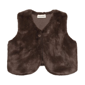 Veste Fausse Fourrure 12-24mois-Minymo-Brun-12 m-AC1-114421-2502-CLÉMENT