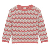 Pull Tricot Rayé 4-10ans-Minymo-Corail-4-AC1-124309-5003-CLÉMENT