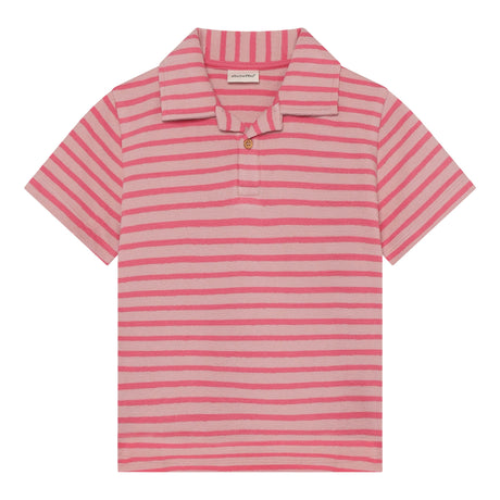 Polo Rayé 5-12ans-Minymo-Rose-5-AC1-124341-5029-CLÉMENT