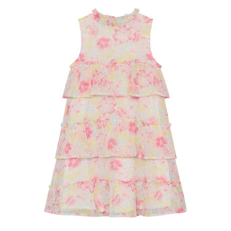 Robe Imprimée Fleurs 2-6ans-Minymo-Rose-2-AC1-124374-1450-CLÉMENT