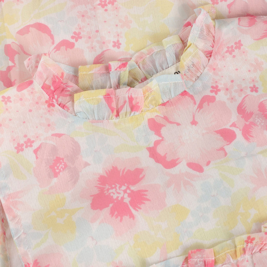 Robe Imprimée Fleurs 2-6ans-Minymo-AC1-124374-1450-CLÉMENT