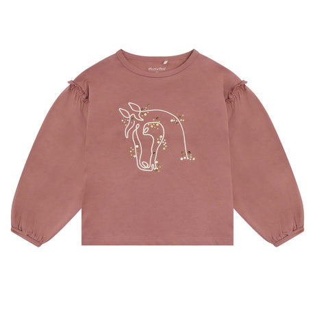 T-shirt Cheval Brillant 3-12-Minymo-Rose-3-AC1-124400-4330-CLÉMENT