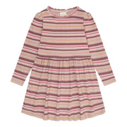 Robe Côtelée Rayée 3-12-Minymo-Rose-3-AC1-124403-5000-CLÉMENT
