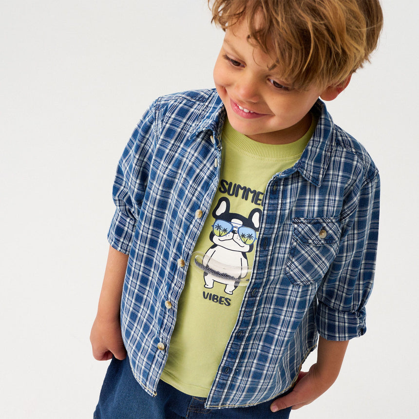 Chemise Carreaux 2-10-Minymo-AC1-134310-7128-CLÉMENT