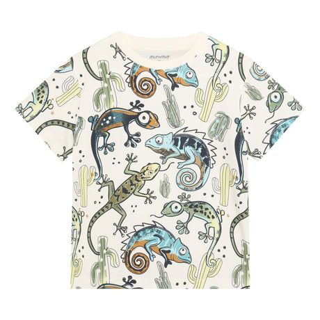 T-shirt Imprimé Lézard 2-10ans-Minymo-Ivoire-2-AC1-134321-1271-CLÉMENT