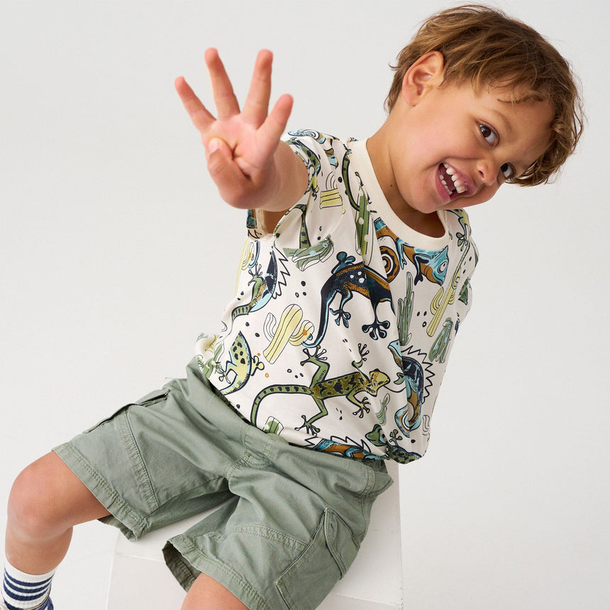 T-shirt Imprimé Lézard 2-10ans-Minymo-AC1-134321-1271-CLÉMENT