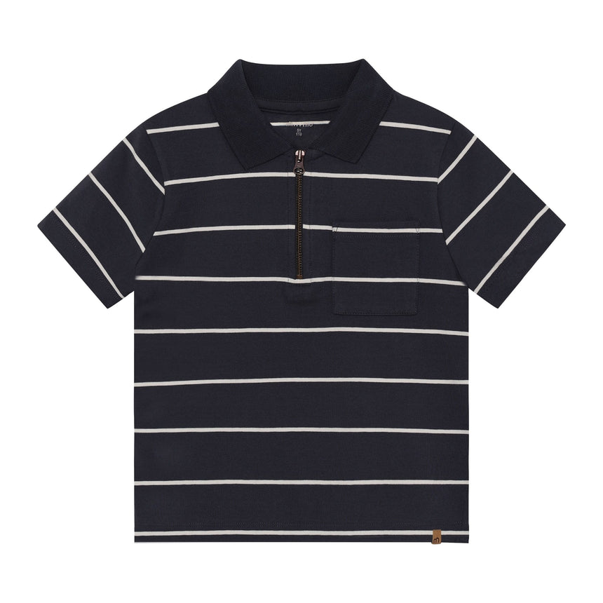 Polo Rayé 2-10ans-Minymo-Marine-2-AC1-134344-3930-CLÉMENT