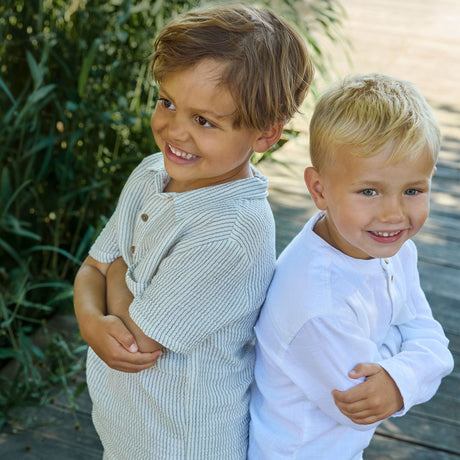 Polo Rayé Gauze 2-10ans-Minymo-AC1-134345-3930-CLÉMENT