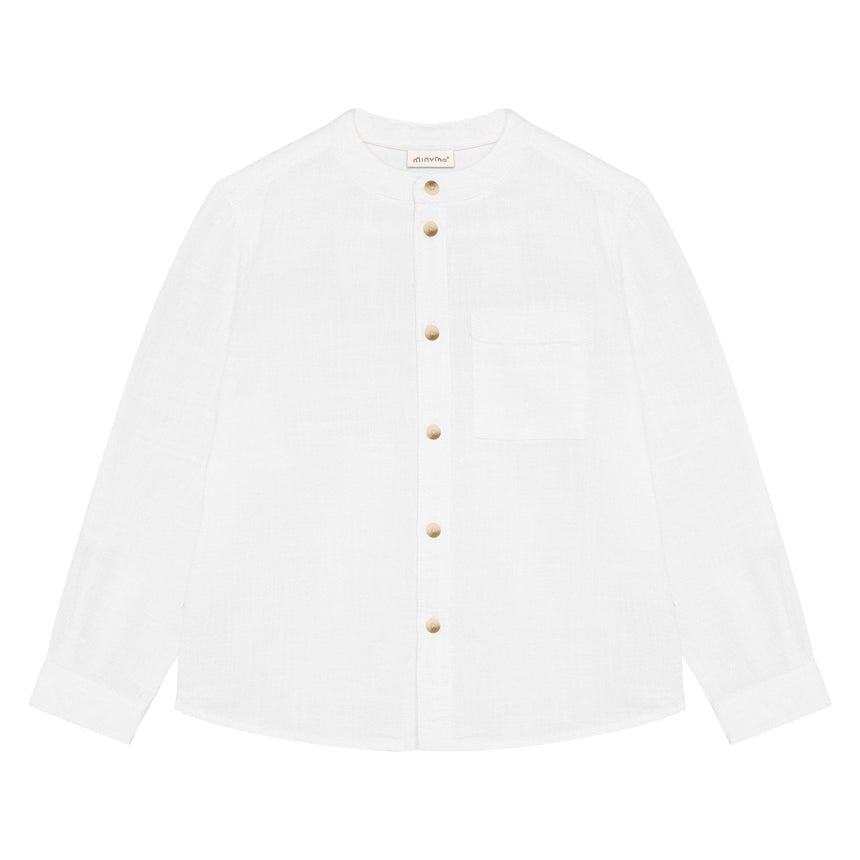 Chemise Unie 2-8ans-Minymo-Blanc-2-AC1-134346-1450-CLÉMENT