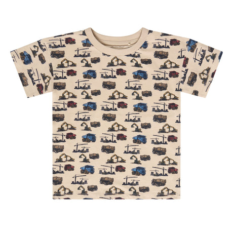 T-shirt Imprimé Construction 3-8ans-Minymo-Beige-3-AC1-134403-1206-CLÉMENT