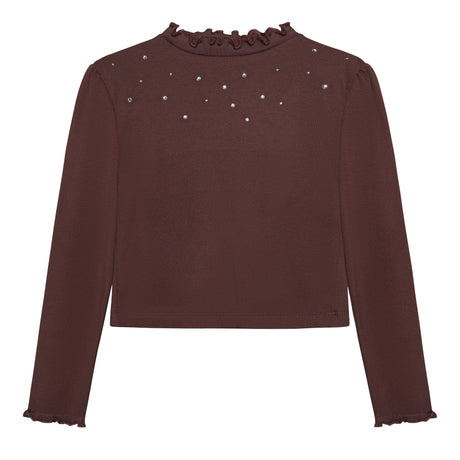 T-shirt Côtelé Brillant 4-14ans-Minymo-Prune-4-AC1-144400-6599-CLÉMENT