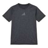 T-shirt Raglan Melange 8-16ans-Adidas-Charcoal-S-ADI-KK6754-CLÉMENT