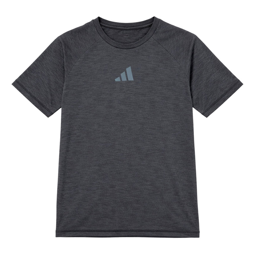 T-shirt Raglan Melange 8-16ans-Adidas-Charcoal-S-ADI-KK6754-CLÉMENT
