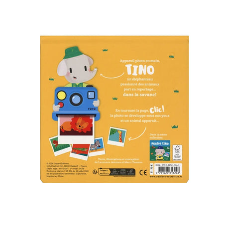 Les photos de Tino dans la savane-Clément - Librairie-ADP-944250-CLÉMENT