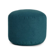 Pouf Repose-Pieds Rond - Bleu Agave-Arico-AIC-2400101131-CLÉMENT