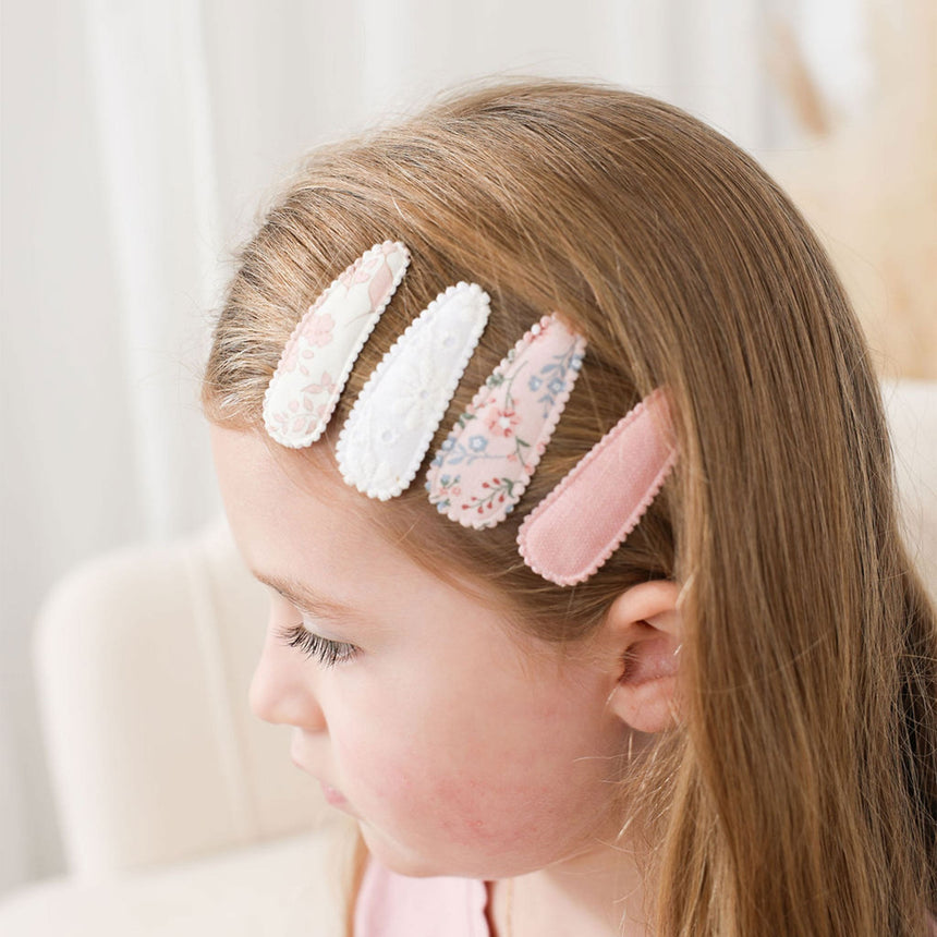 Barrettes Brise Printanière(4)-Ananas co-ANA-SC-04-CLÉMENT