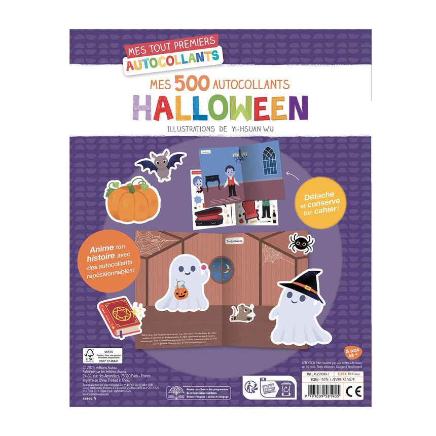 Mes 500 Autocollants Halloween-Auzou-AUZ-791039581905-CLÉMENT
