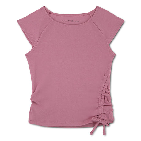 T-shirt Côtelé 5-18ans-Abercrombie Kids-Rose-7-8-A&F-43AM26-AMR-CLÉMENT