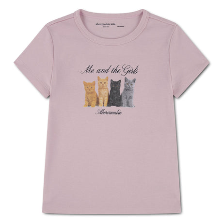 T-shirt Me & The Girls 5-18ans-Abercrombie Kids-Rose-7-8-A&F-43AN34-AGX-CLÉMENT