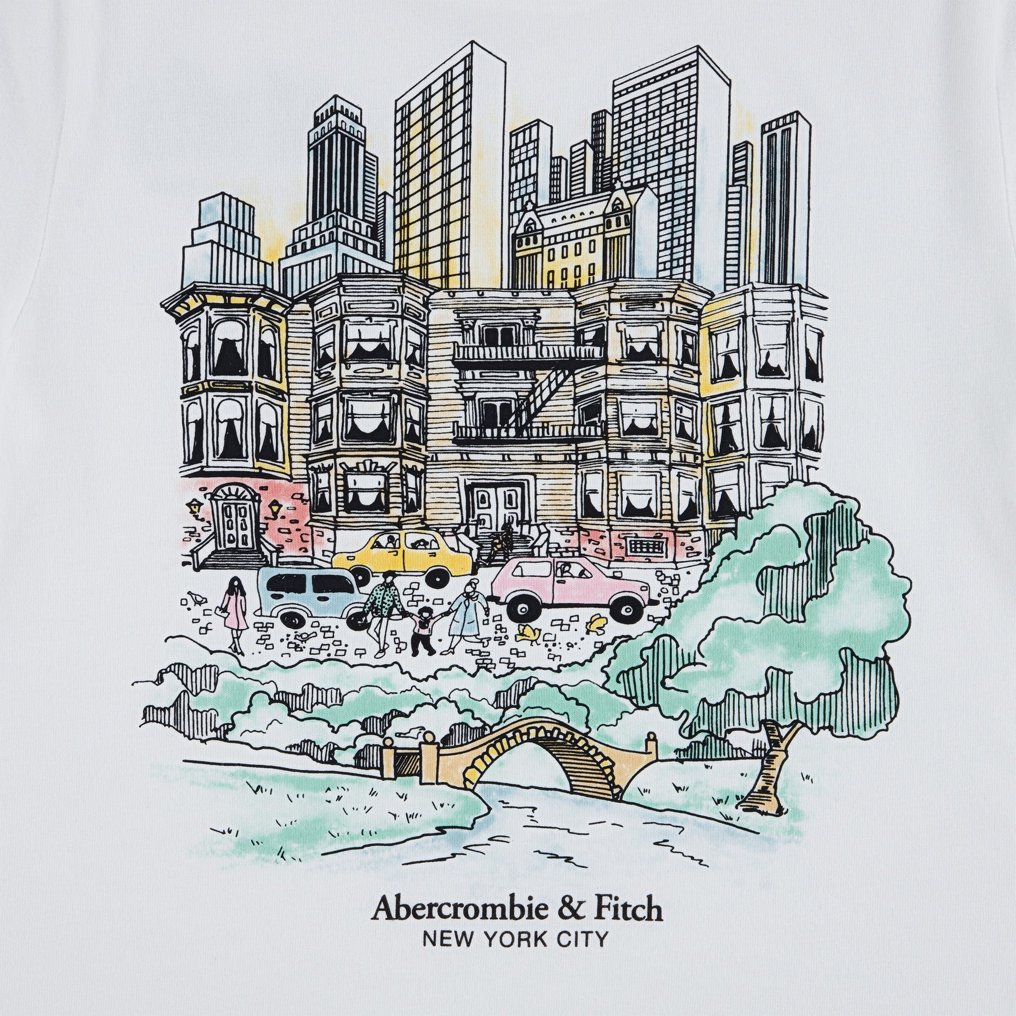 T-shirt Nyc Sketch 5-18ans - Abercrombie Kids – CLÉMENT