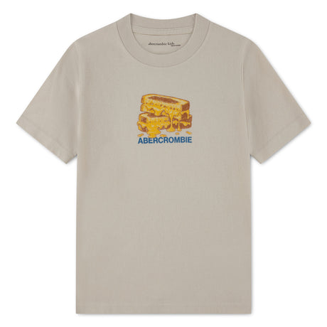 T-shirt Grilled Cheese 5-18ans-Abercrombie Kids-Beige-7-8-A&F-93CG96-X1U-CLÉMENT