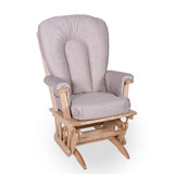 Chaise Berçante Bois - Naturel- Tissus sur commande spéciale-Goberce-Harper 608-GBE-B45-CHAISE-NATUREL-CLÉMENT