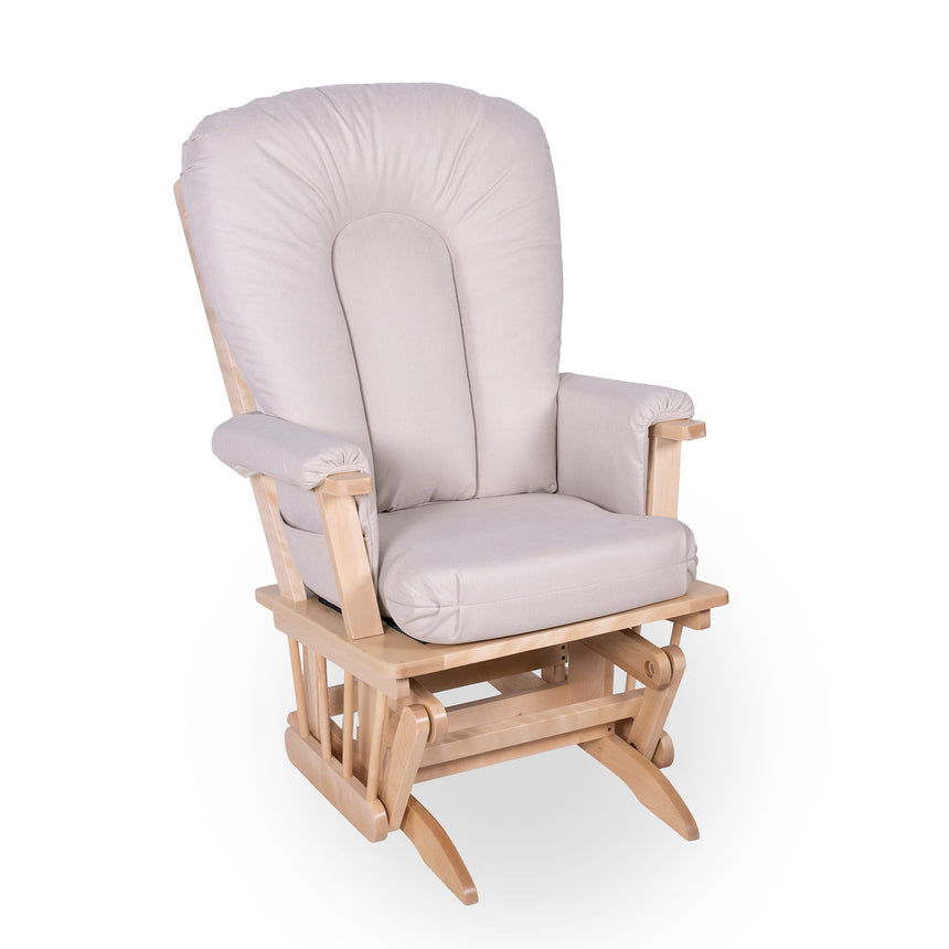 Chaise Berçante Bois - Naturel- Tissus sur commande spéciale-Goberce-Structure 041-GBE-B45-CHAISE-NATUREL-CLÉMENT